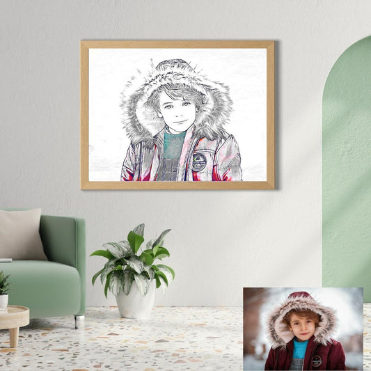 Custom Pencil Sketch - Personalized Hand-Drawn Portraits - Welcome